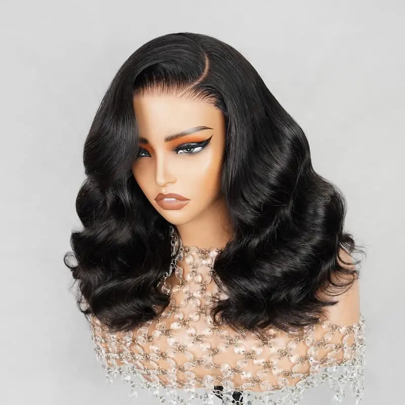 6x5 Body Wave Pre-cut Short Hair Glueless Wig - My Aurea Beauty