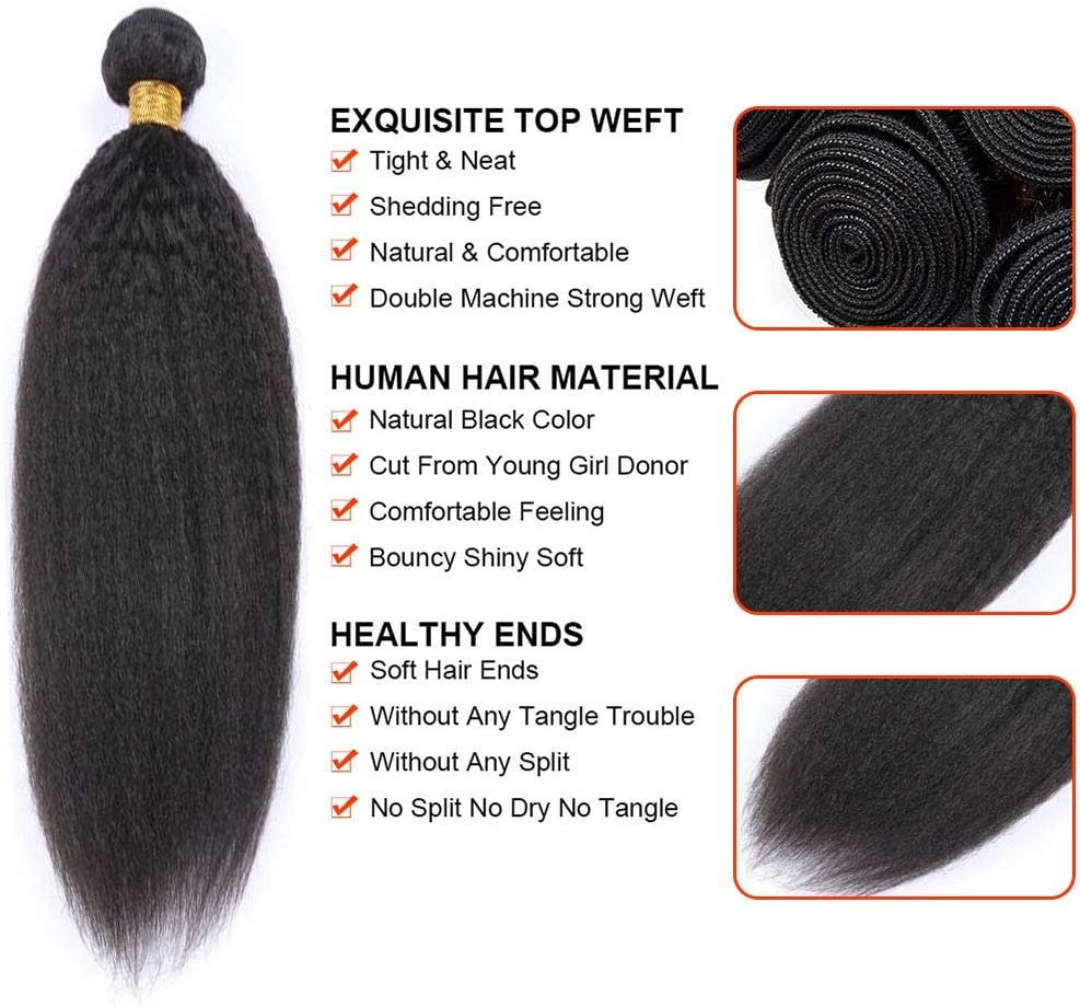 Kinky Straight Hair Bundle - My Aurea Beauty