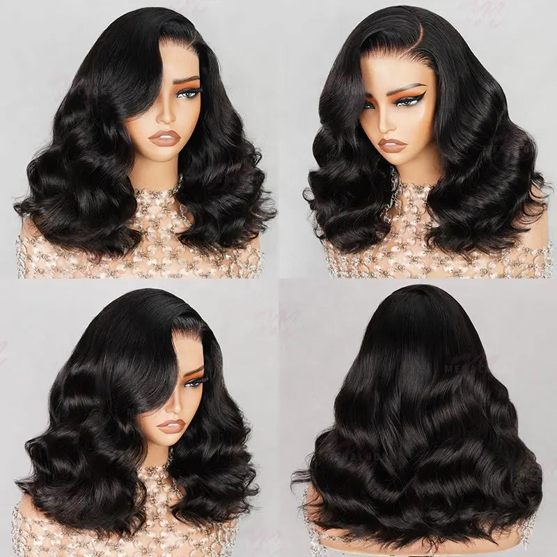 6x5 Body Wave Pre-cut Short Hair Glueless Wig - My Aurea Beauty